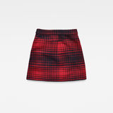 G-Star RAW® 5621 Check Wrap Skirt Red