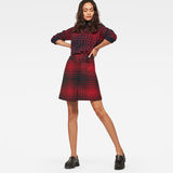 G-Star RAW® 5621 Check Wrap Skirt Red