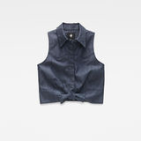 G-Star RAW® Tacoma Knotted Sleeveless Top Grey