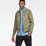 G-Star RAW® 3301 Zip Slim Jacket Green model front