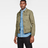 G-Star RAW® 3301 Zip Slim Jacket Green model side