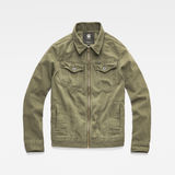 G-Star RAW® 3301 Zip Slim Jacket Green flat front