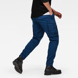 G-Star RAW® Rovic Zip 3D Straight Tapered Pant Azul oscuro model back