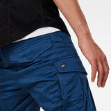 G-Star RAW® Rovic Zip 3D Straight Tapered Pant Dark blue model back zoom