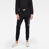 G-Star RAW® Rie Art Sweatpants Black model front