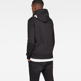 G-Star RAW® Graphic 30 Core Hooded Sweater Black model back