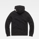 G-Star RAW® Graphic 30 Core Hooded Sweater Black flat back