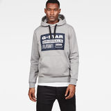 G-Star RAW® Loaq Core Hooded Sweater Grey model front