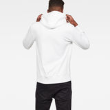 G-Star RAW® Graphic 33 Core Hooded Sweat White model back