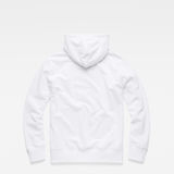 G-Star RAW® Graphic 33 Core Hooded Sweat White flat back