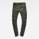 G-Star RAW® Rovic Zip 3D Straight Tapered Pants Green flat front