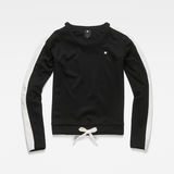G-Star RAW® Nostelle Cropped Sweater Black flat front