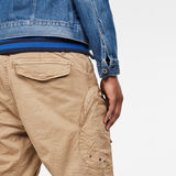 G-Star RAW® Rovic 3D Airforce Relaxed Trousers Brown model back zoom