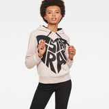 G-Star RAW® Graphic 50 Xzula Hooded Sweat Pink model front