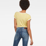 G-Star RAW® Graphic 19 Ringer Slim T-Shirt Yellow