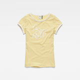 G-Star RAW® Graphic 19 Ringer Slim T-Shirt Yellow