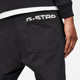 G-Star RAW® Ore Slim Tapered Sweatpant Black model back zoom