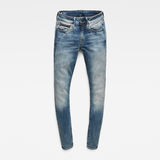G-Star RAW® 3301 Studs Mid Skinny Jeans Medium blue flat front