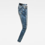 G-Star RAW® 3301 Studs Mid Skinny Jeans Medium blue flat back