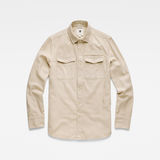 G-Star RAW® Lepton Slim Shirt Beige flat front