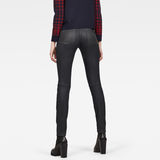 G-Star RAW® 5622 Knee Zip Mid Skinny Jeans Black
