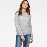 G-Star RAW® Xzula Art Sweater Grey model front