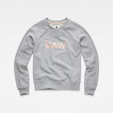 G-Star RAW® Sweater Xzula Art Gris flat front