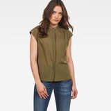 G-Star RAW® Parge Blouse Green model front