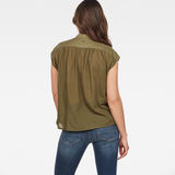 G-Star RAW® Parge Blouse Green model back