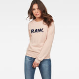 G-Star RAW® Xzula Art Sweater Pink model front