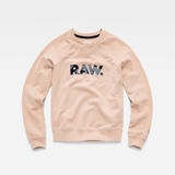 G-Star RAW® Xzula Art Sweater Pink flat front