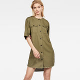 G-Star RAW® Beryl Shirt Dress Green model front