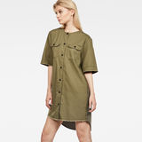 G-Star RAW® Beryl Shirt Dress Green model side
