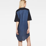 G-Star RAW® Beryl Shirt Dress Dark blue model back