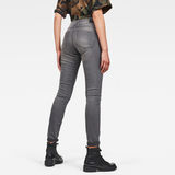 G-Star RAW® Lynn Mid Waist Skinny Jeans Grey model back