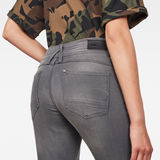 G-Star RAW® Lynn Mid Waist Skinny Jeans Grey model back zoom