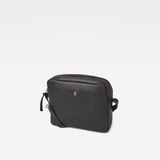 G-Star RAW® Mozoe Shoulderbag Leather Black front flat