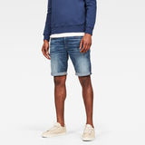G-Star RAW® 3301 Denim Slim Shorts Medium blue front flat