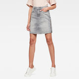 G-Star RAW® 3301 Zip Skirt Jeans Grey model front