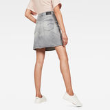 G-Star RAW® 3301 Zip Skirt Jeans Grey model back