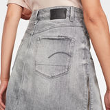 G-Star RAW® 3301 Zip Skirt Jeans Grey model back zoom