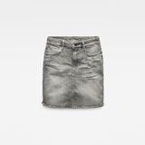 G-Star RAW® 3301 Zip Skirt Jeans Grey flat front