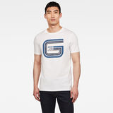 G-Star RAW® T-shirt Graphic 9 Slim Blanc
