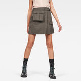 G-Star RAW® Rovic Wrap Cargo Skirt Grey model front