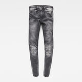 G-Star RAW® 5622 Knee Zip High Skinny Jeans Black packshot