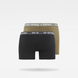 G-Star RAW® Classic Heather Trunks 2-Pack Green back bust