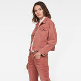 G-Star RAW® 3301 Boyfriend Jacket Earthtrace Pink model side
