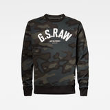 G-Star RAW® Graphic 12 Slim Sweater Black flat front