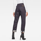 G-Star RAW® GSRR Lanc Ultra High Straight Jeans Dark blue model back