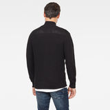 G-Star RAW® Stagione Zip Through Knitted Sweater Black model back